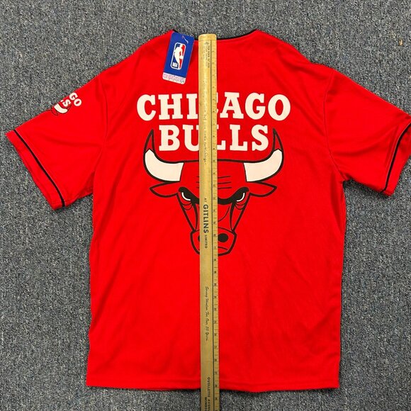 New With Tags Chicago Bulls Baseball Style Jersey Sz M - Picture 11 of 12